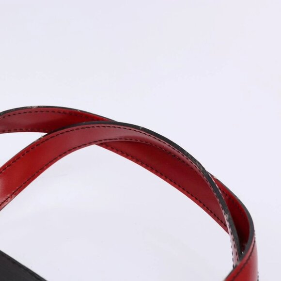LOUIS VUITTON Epi Bicolor Varenne Hand Bag Black Red M52387 LV Auth 138674 - Picture 9 of 16